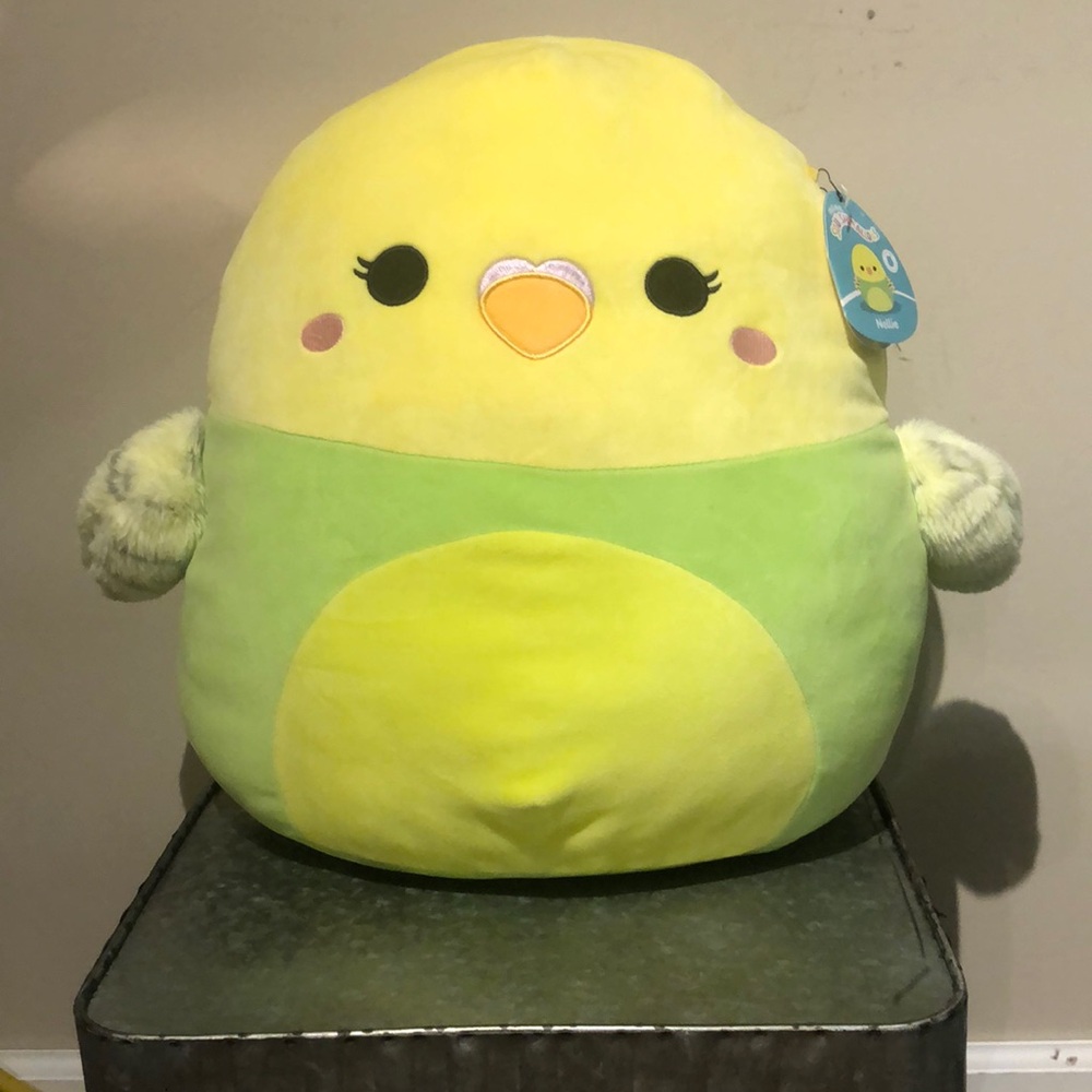 SQUISHMALLOW Nellie the Parakeet “First to Market”